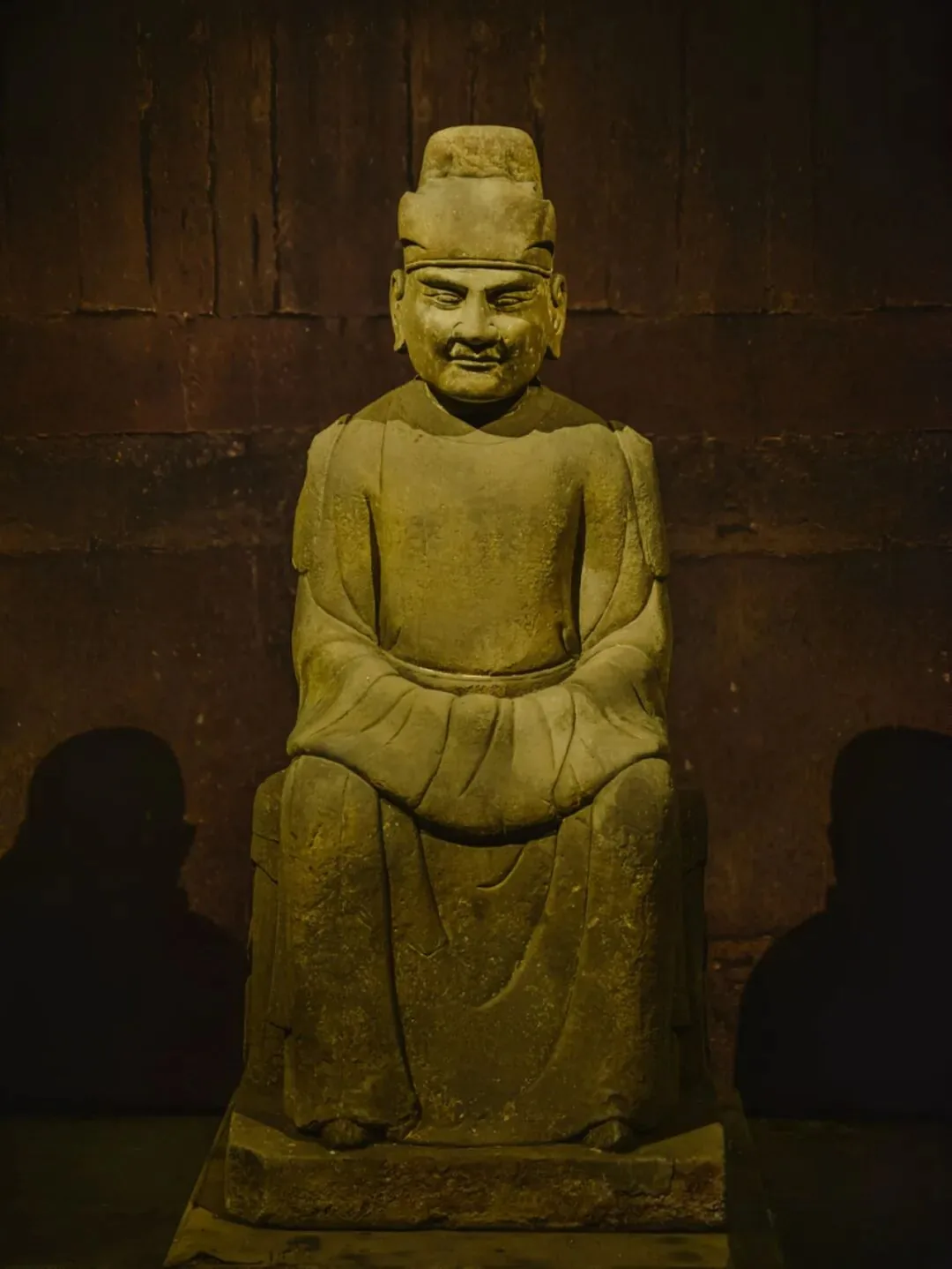 Twelve Guardian Warriors carving at Yongling Imperial Tomb, muscles strained, powerful.