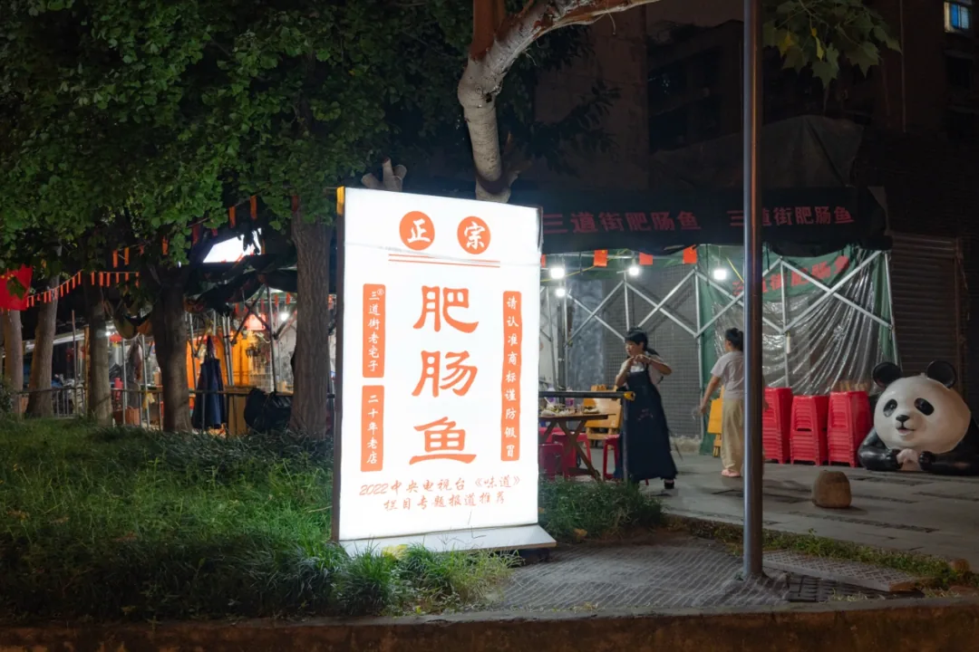 Spicy fish and pork intestine pot at Laozhaizi Feichang Yu, Chengdu counting streets