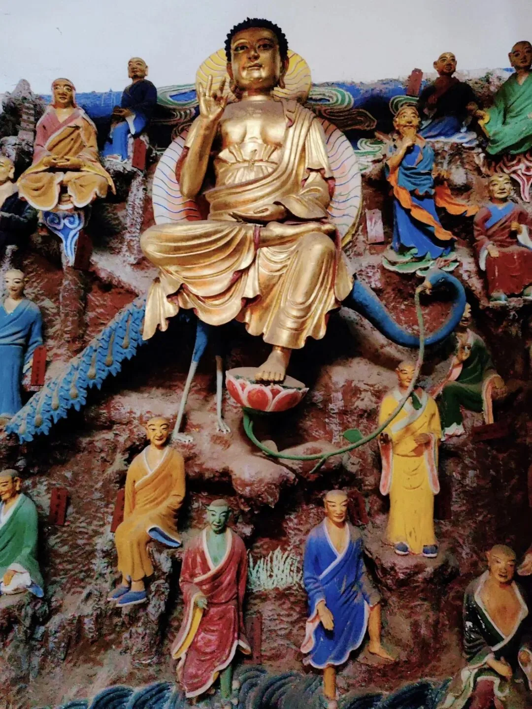 514 arhat statues in Guanyin Hall at Kaizhao Temple