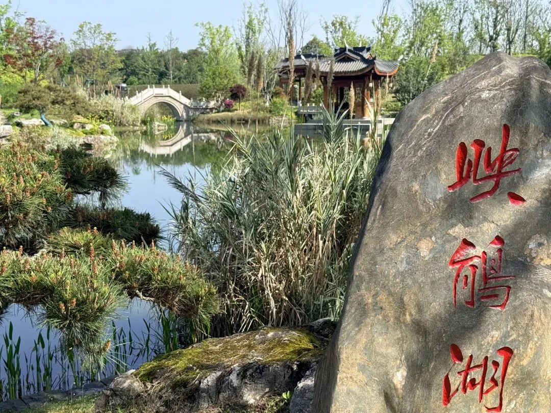 Antique-style small bridges over water in Shuyun Garden