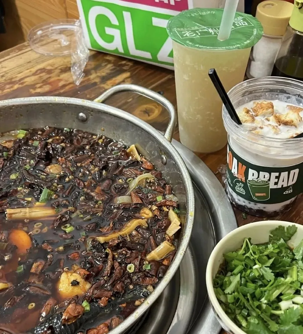 Tender braised chicken with vegetables at a local Chengdu home-style restaurant