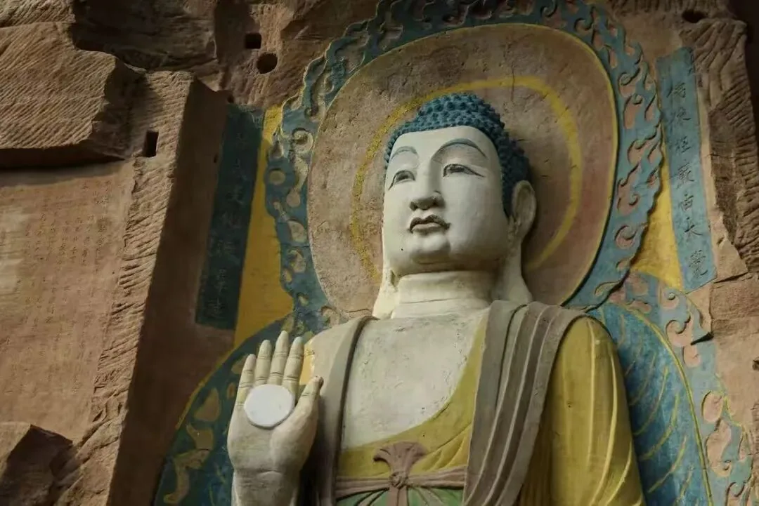 Tang Dynasty cliff carvings at Huazhi Temple carved by monk Ma Cai