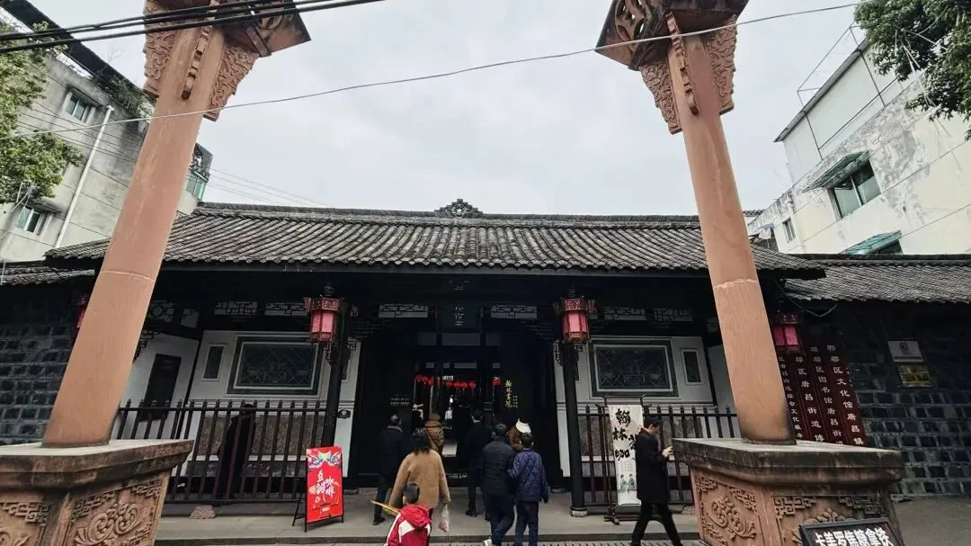 Dachun Lane old street with bluestone path in Tangchang