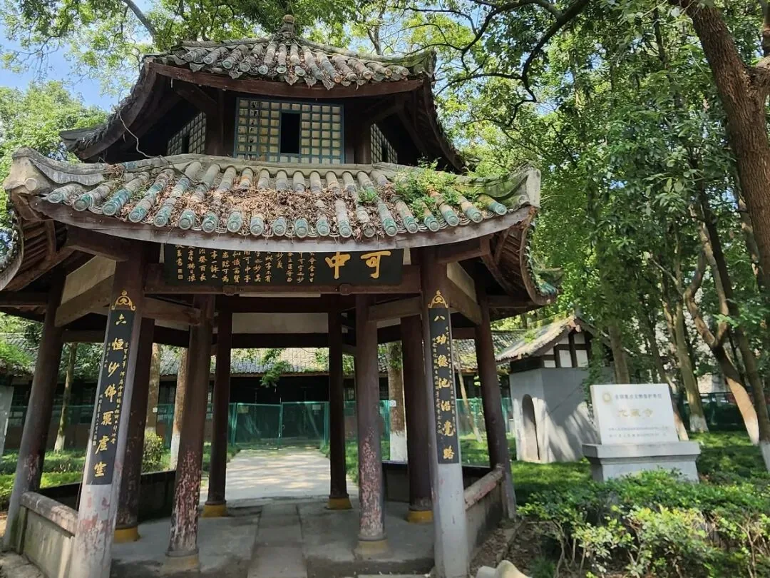 Autumn osmanthus and quiet courtyard inside Longzang Temple