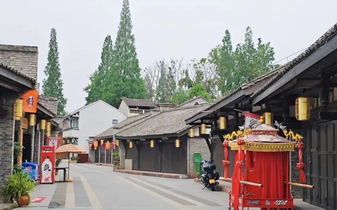 Historic riverside town of Taihe, the earliest seat of Meishan government