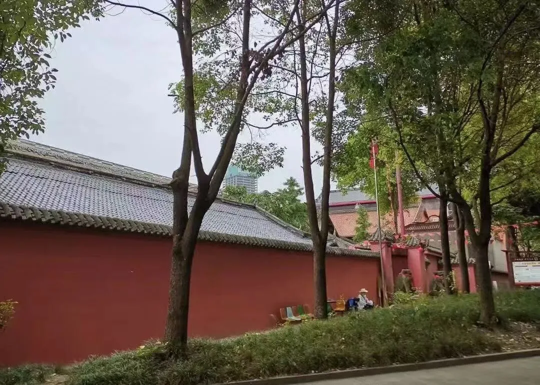 Ancient courier route marker near Erjiang Temple on the old post road